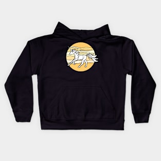 Desert Sand Unicorn — Inktober Unicorn illustration series Kids Hoodie